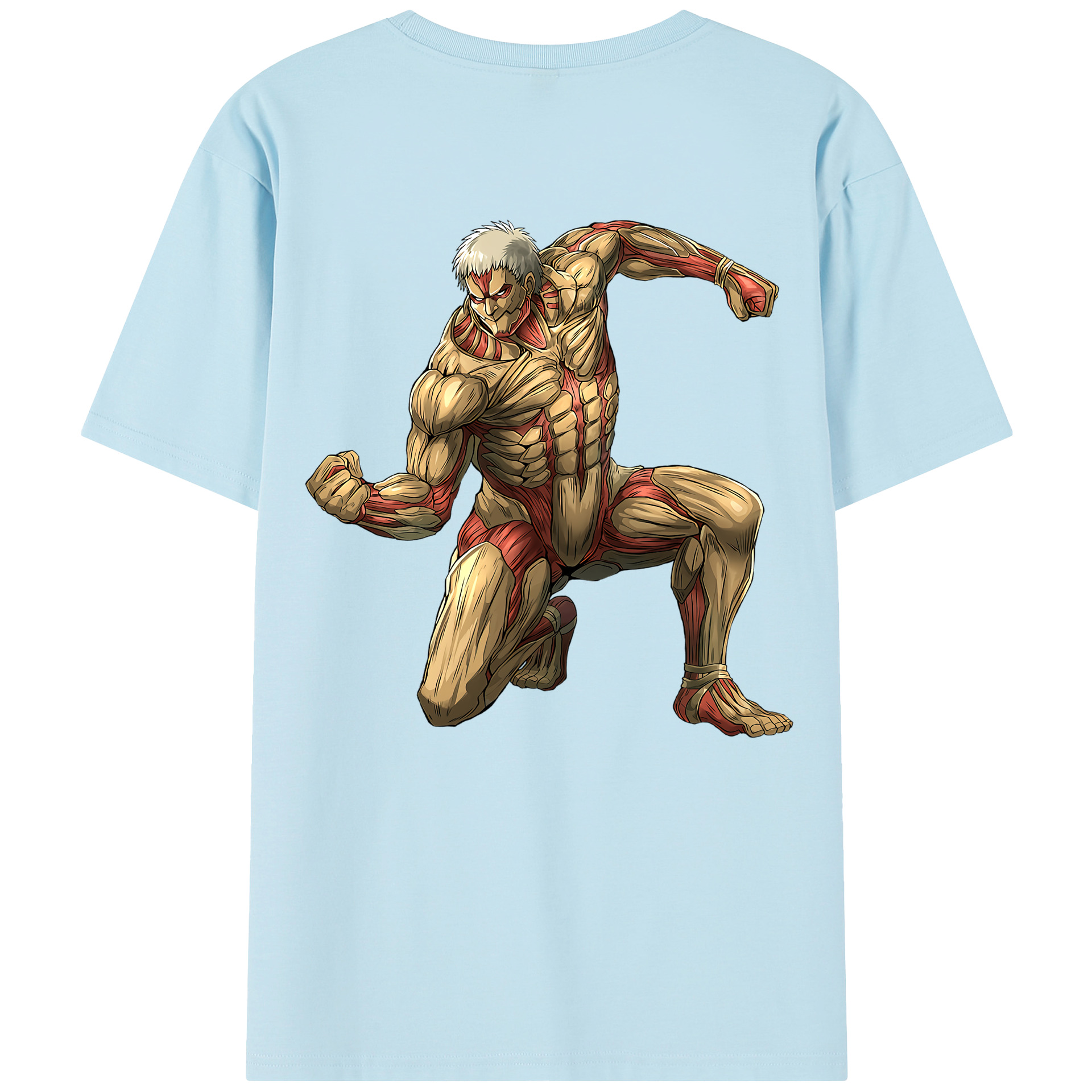 （画像用） 進撃の巨人 Attack on Titan 綿100％半袖Tシャツ（背面プリント）